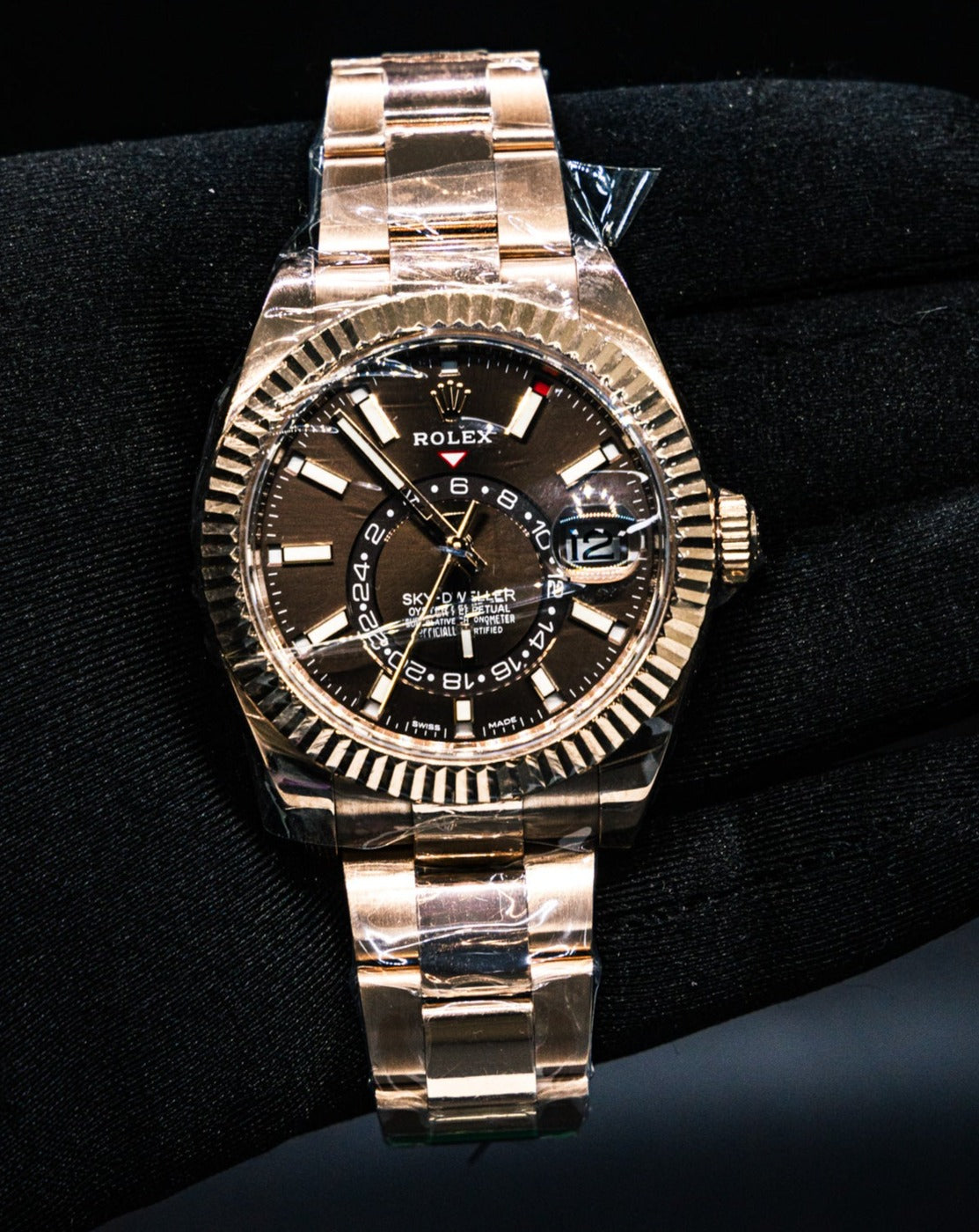 Rolex Skydweller - Rose Gold Chocolate Dial