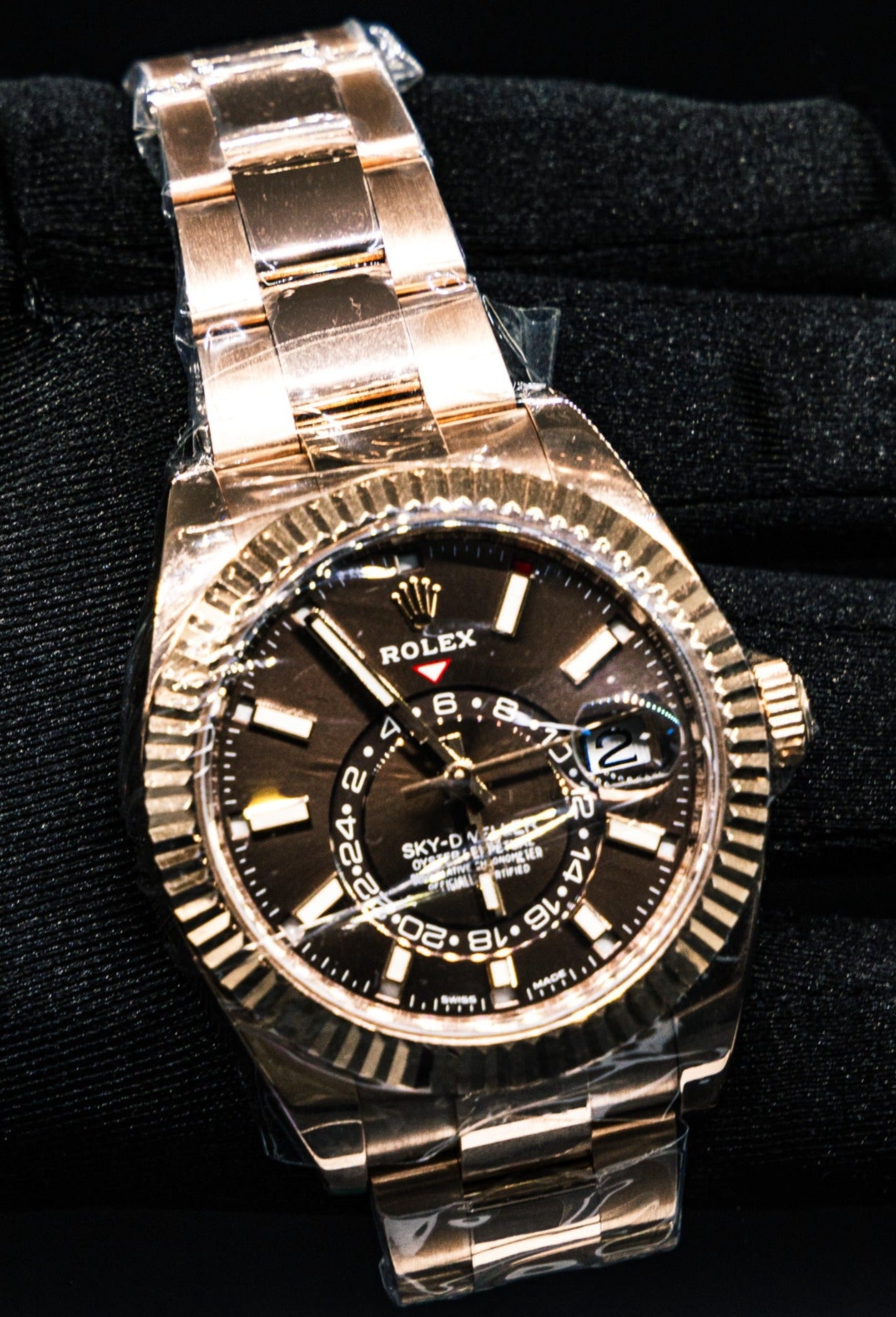 Rolex Skydweller - Rose Gold Chocolate Dial